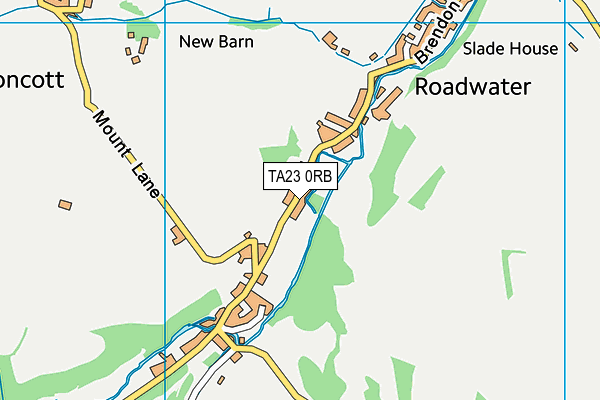 TA23 0RB map - OS VectorMap District (Ordnance Survey)