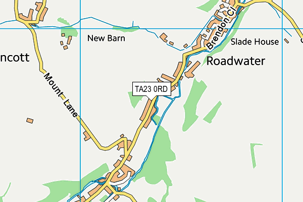 TA23 0RD map - OS VectorMap District (Ordnance Survey)