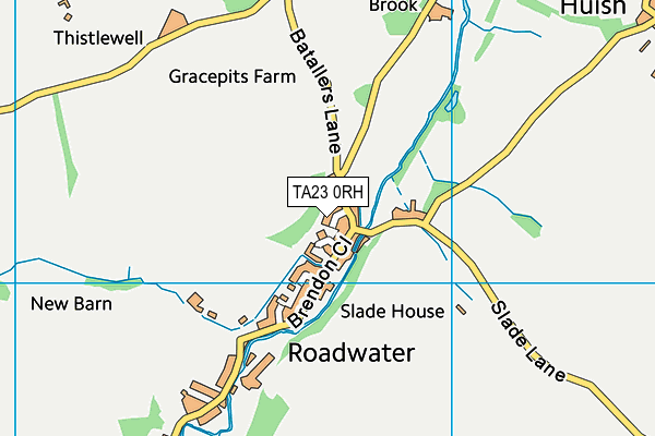 TA23 0RH map - OS VectorMap District (Ordnance Survey)