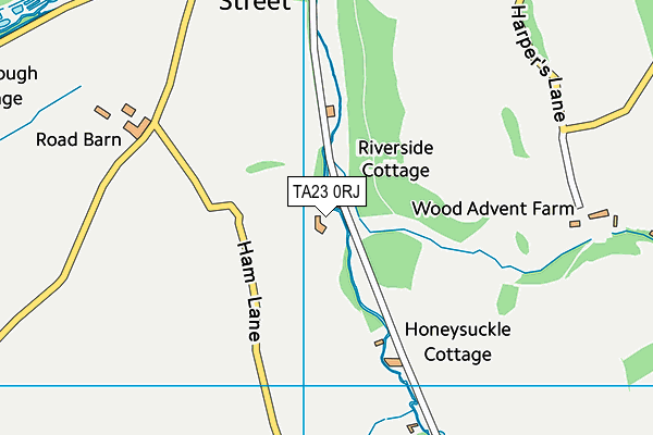 TA23 0RJ map - OS VectorMap District (Ordnance Survey)