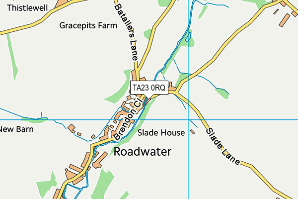 TA23 0RQ map - OS VectorMap District (Ordnance Survey)