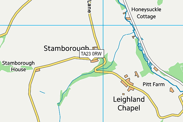 TA23 0RW map - OS VectorMap District (Ordnance Survey)