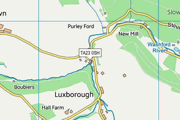 TA23 0SH map - OS VectorMap District (Ordnance Survey)