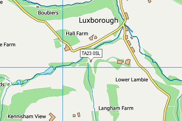 TA23 0SL map - OS VectorMap District (Ordnance Survey)