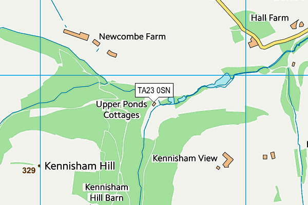 TA23 0SN map - OS VectorMap District (Ordnance Survey)