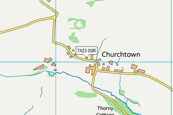 TA23 0SR map - OS VectorMap District (Ordnance Survey)