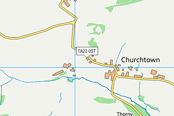 TA23 0ST map - OS VectorMap District (Ordnance Survey)