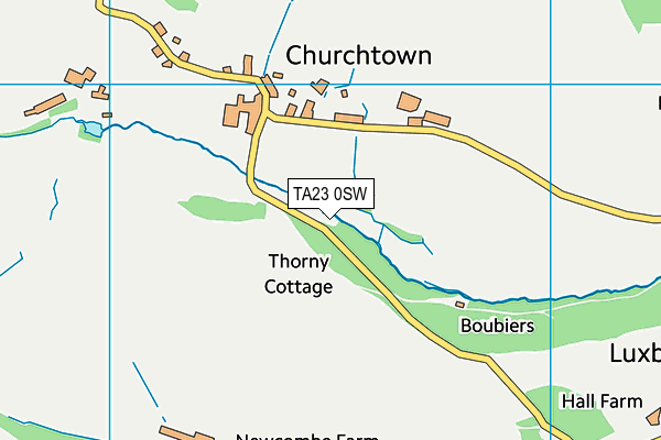 TA23 0SW map - OS VectorMap District (Ordnance Survey)