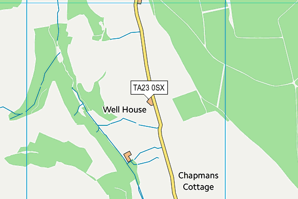 TA23 0SX map - OS VectorMap District (Ordnance Survey)