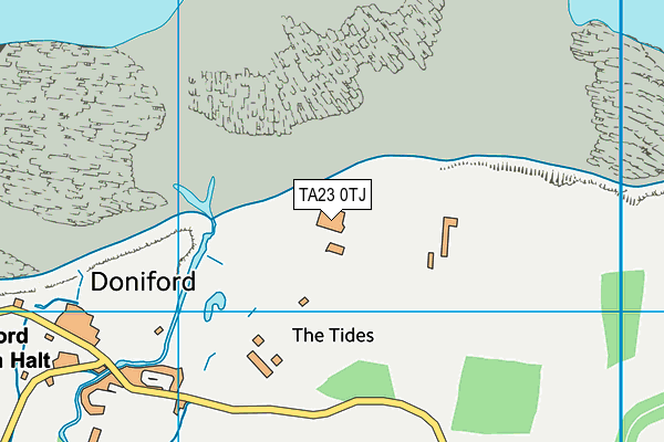 Doniford Bay Holiday Park map (TA23 0TJ) - OS VectorMap District (Ordnance Survey)