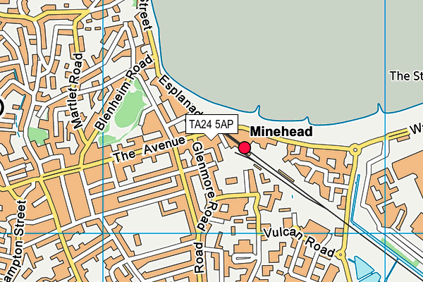 TA24 5AP map - OS VectorMap District (Ordnance Survey)