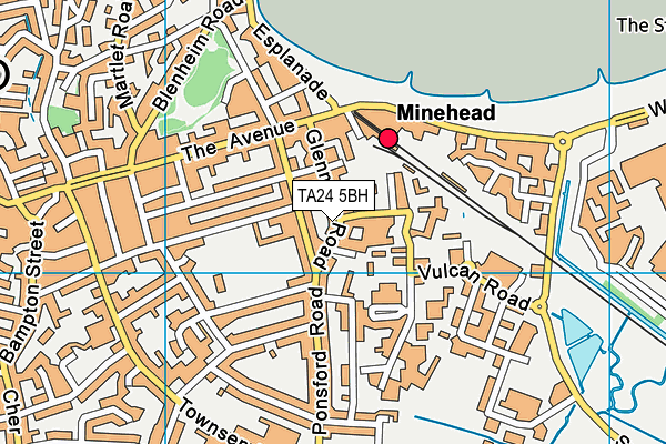 TA24 5BH map - OS VectorMap District (Ordnance Survey)