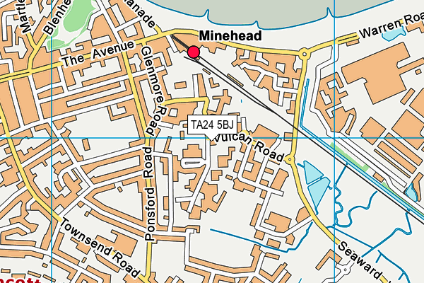 Map of MINEHEAD EYE COMMUNITY INTEREST COMPANY at district scale