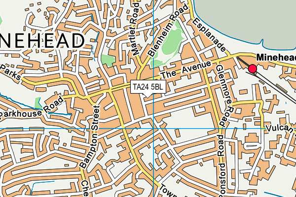 TA24 5BL map - OS VectorMap District (Ordnance Survey)