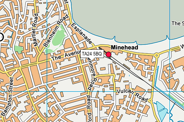 TA24 5BQ map - OS VectorMap District (Ordnance Survey)