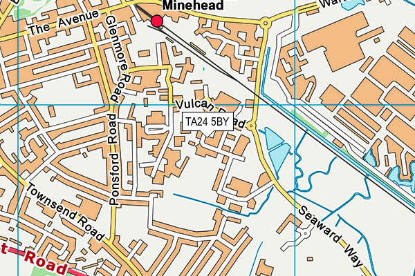 TA24 5BY map - OS VectorMap District (Ordnance Survey)