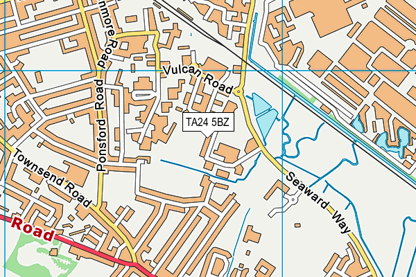 TA24 5BZ map - OS VectorMap District (Ordnance Survey)
