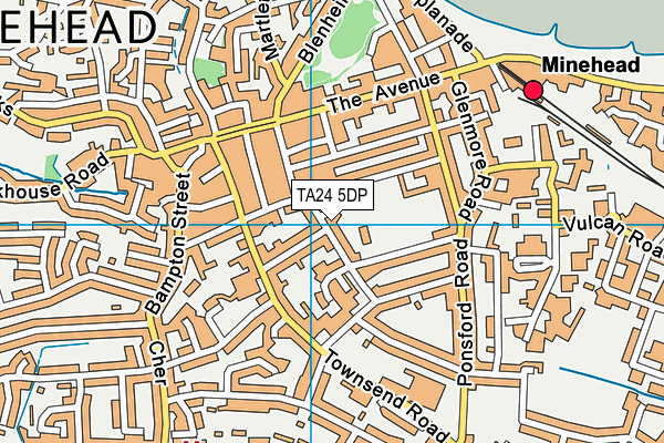 Irnham Road Recreation Ground map (TA24 5DP) - OS VectorMap District (Ordnance Survey)