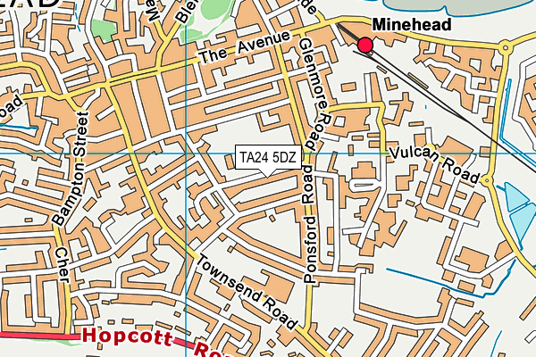 TA24 5DZ map - OS VectorMap District (Ordnance Survey)