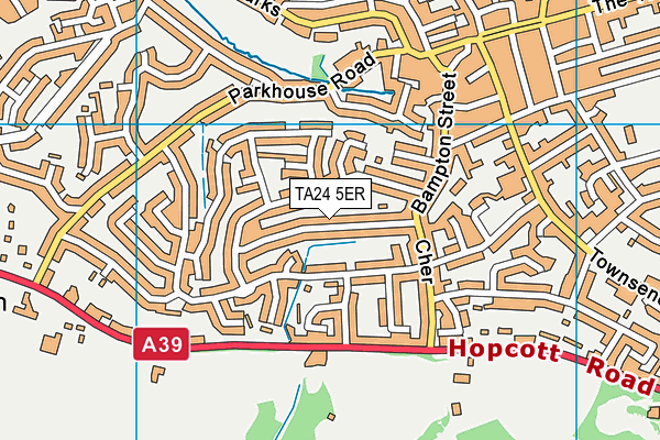 TA24 5ER map - OS VectorMap District (Ordnance Survey)