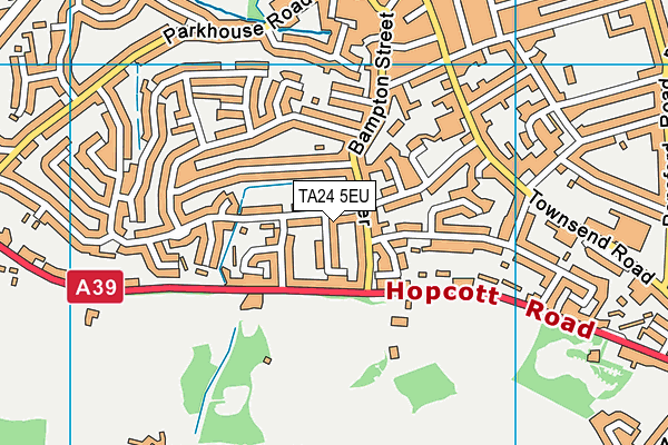 TA24 5EU map - OS VectorMap District (Ordnance Survey)