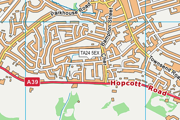 TA24 5EX map - OS VectorMap District (Ordnance Survey)