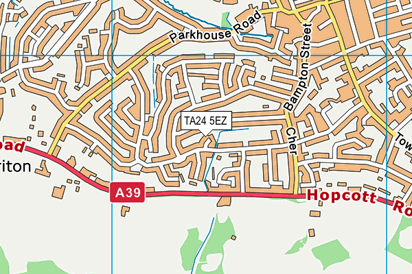 TA24 5EZ map - OS VectorMap District (Ordnance Survey)