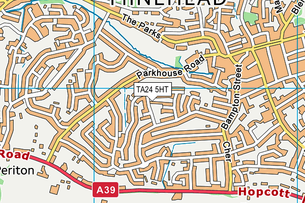 TA24 5HT map - OS VectorMap District (Ordnance Survey)