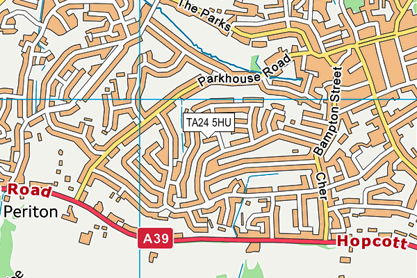 TA24 5HU map - OS VectorMap District (Ordnance Survey)