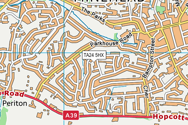 TA24 5HX map - OS VectorMap District (Ordnance Survey)