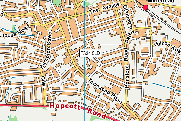 TA24 5LD map - OS VectorMap District (Ordnance Survey)