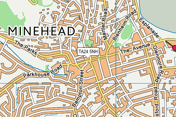 TA24 5NH map - OS VectorMap District (Ordnance Survey)