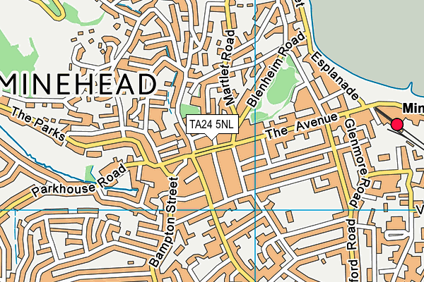 TA24 5NL map - OS VectorMap District (Ordnance Survey)