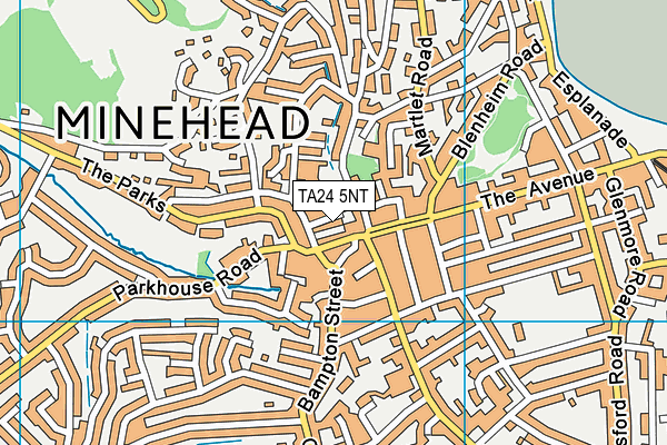 TA24 5NT map - OS VectorMap District (Ordnance Survey)