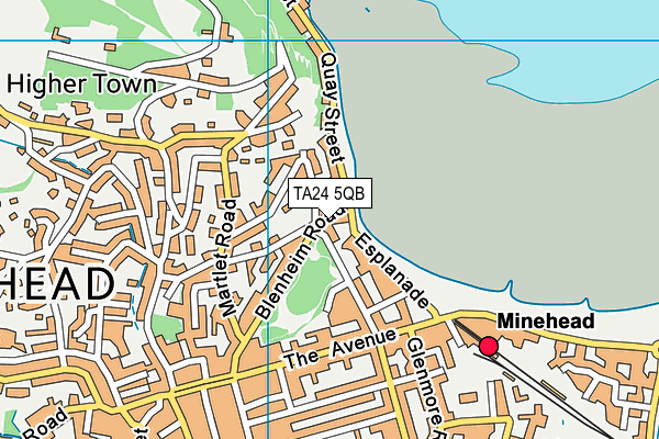 TA24 5QB map - OS VectorMap District (Ordnance Survey)