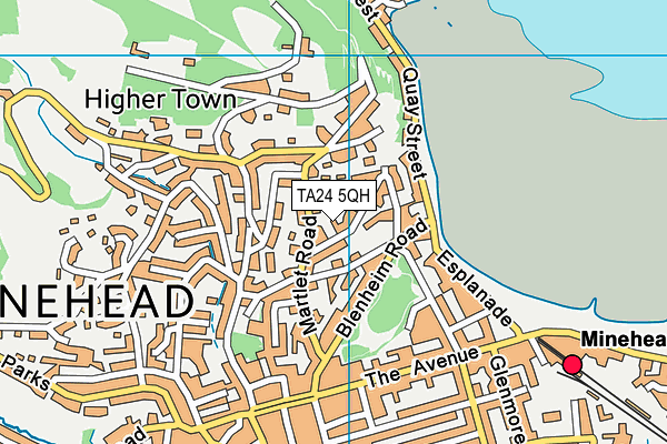 TA24 5QH map - OS VectorMap District (Ordnance Survey)