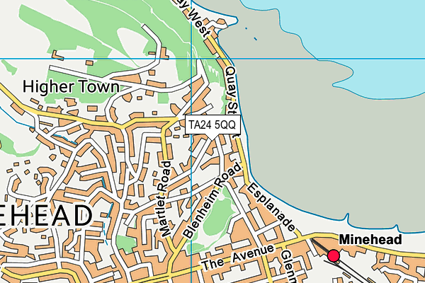 TA24 5QQ map - OS VectorMap District (Ordnance Survey)