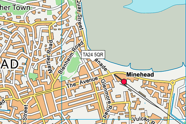 TA24 5QR map - OS VectorMap District (Ordnance Survey)