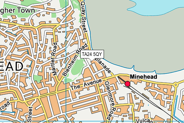 TA24 5QY map - OS VectorMap District (Ordnance Survey)