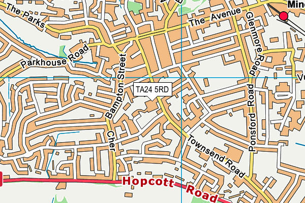 TA24 5RD map - OS VectorMap District (Ordnance Survey)