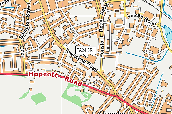 TA24 5RH map - OS VectorMap District (Ordnance Survey)