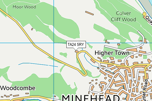 TA24 5RY map - OS VectorMap District (Ordnance Survey)