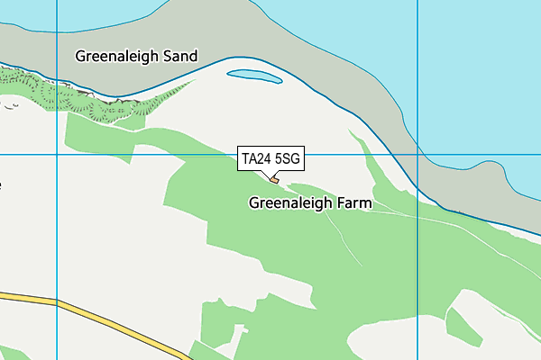 TA24 5SG map - OS VectorMap District (Ordnance Survey)
