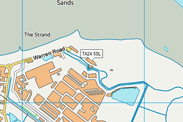 TA24 5SL map - OS VectorMap District (Ordnance Survey)