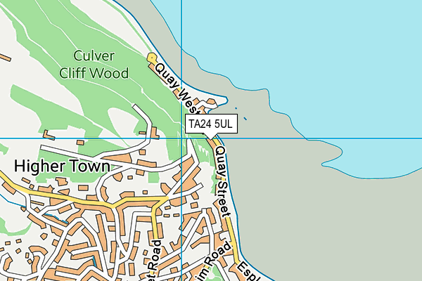 TA24 5UL map - OS VectorMap District (Ordnance Survey)