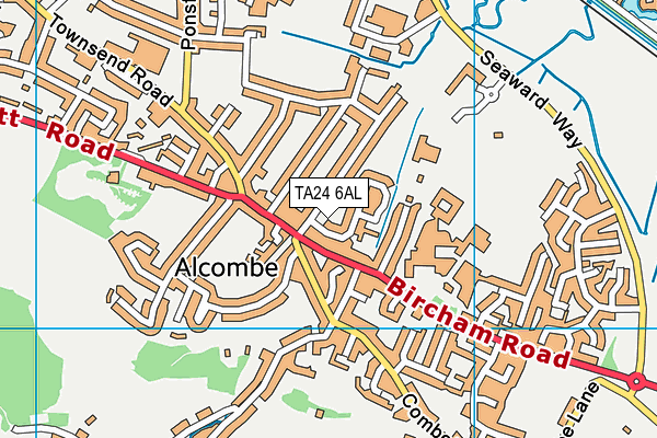 TA24 6AL map - OS VectorMap District (Ordnance Survey)