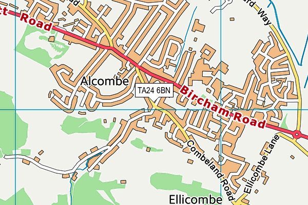 TA24 6BN map - OS VectorMap District (Ordnance Survey)