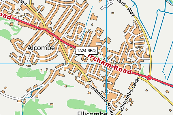 TA24 6BQ map - OS VectorMap District (Ordnance Survey)