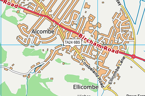 TA24 6BS map - OS VectorMap District (Ordnance Survey)