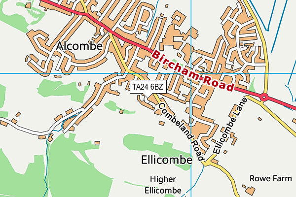 TA24 6BZ map - OS VectorMap District (Ordnance Survey)